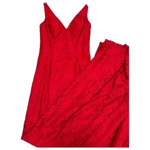 Pronovias Lace maxi dress